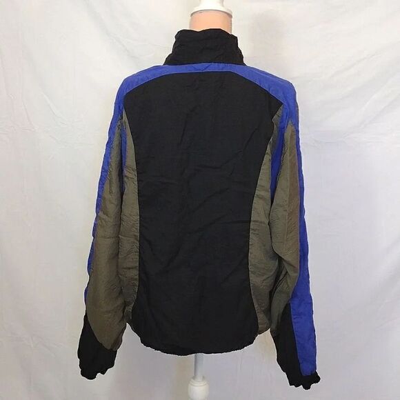 VTG 90's Brooks Black Grey Colorblock Nylon Unisex Jacket Men's Medium - Picture 10 of 16